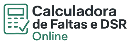 Calculadora de Faltas e DSR Online